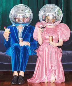 Disco Ball Couple Paint By Number