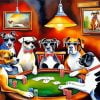 Poker Pawsitivity Paint By Number