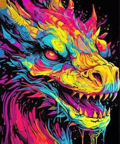 Dragon Pop Art Paint By Number