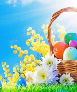 Easter Colorful Eggs Paint By Number