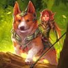 Fighter Corgi And Brave Fairy Paint By Number