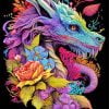 Floral Dragon Paint By Number