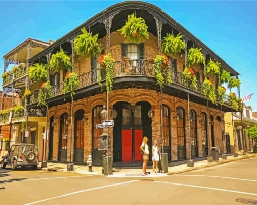 French Quarter New Orleans Paint By Number