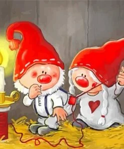 Gnome Couple Paint By Number