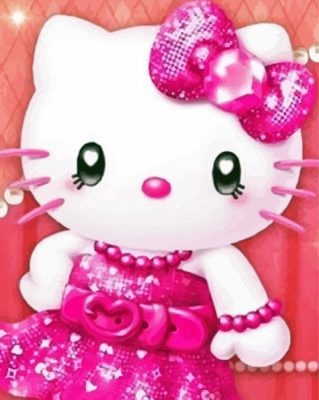 Gorgeous Hello Kitty Paint By Number