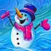 Happy Snowman Paint By Number