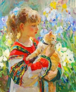 Impressionist Girl Paint By Numbers art