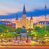 Jackson Square Sunset Paint By Number