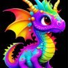Mini Colorful Dragon Paint By Number