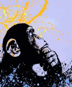 Monkey Banksy Art Paint By Number