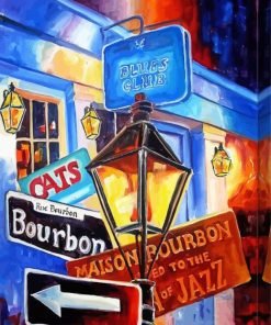 New Orleans Bourbon Street Paint By Number