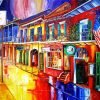 New Orleans Bourbon Street Paint By Number