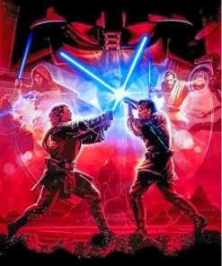 Obi Wan Vs Anakin Skywalker Paint By Number
