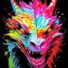 Pop Art Dragon Paint By Numbers