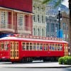 Red Tram New Orleans Paint By Number