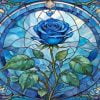Blue Rose Paint By Number