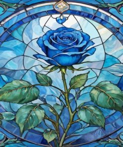 Blue Rose Paint By Number