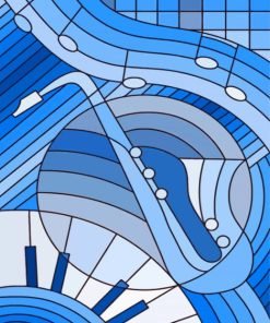 Musical Stained Glass Paint By Number