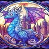 Stained Glass Dragon Paint By Number