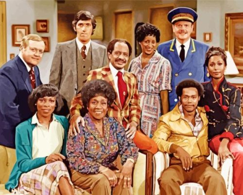 The Jeffersons Characters Paint By Number