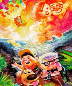 Up Movie Characters Paint By Number