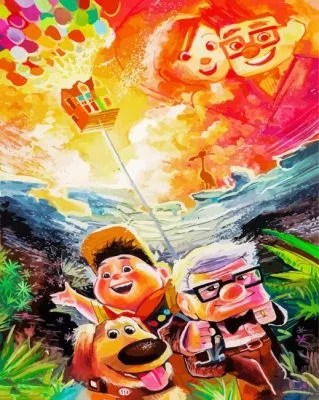 Up Movie Characters Paint By Number
