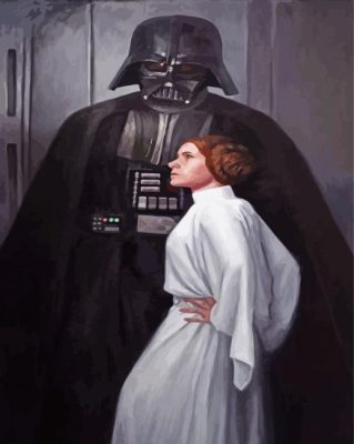 Darth Vader And Princess Leia Paint By Number
