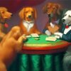 Vintage Dogs Playing Poker Art Paint By Number