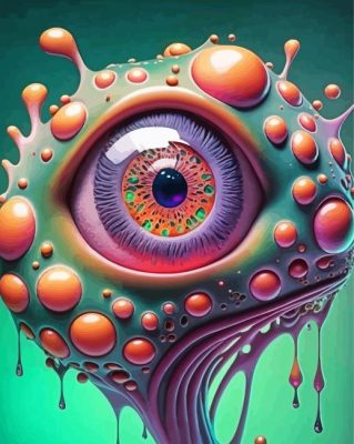 Weird Eye Paint By Numbers art