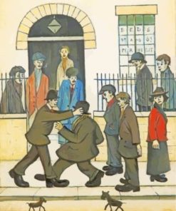 A Fight LS Lowry Paint By Numbers