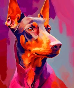 Abstract Doberman Paint By Number