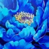 Aesthetic Blue Dahlia Paint By Number