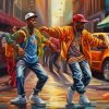 African Hip Hop Dancers Paint By Numbers
