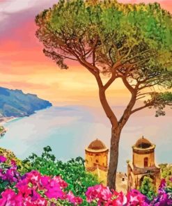 Amalfi Coast At Sunset paint by numbers