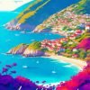 Amalfi Coast Poster paint by numbers