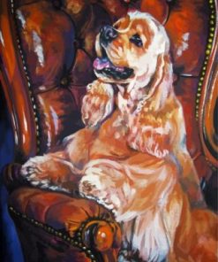 American Cocker Spaniel Dog Paint By Numbers
