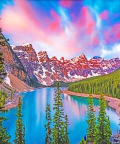 Banff National Park Landscape Paint By Numbers