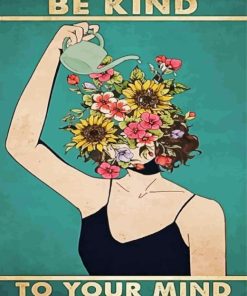 Be kind to your mind quote paint by numbers