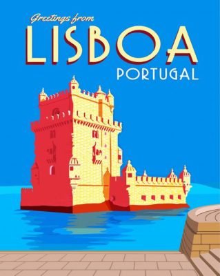 Belem Tower Poster Portugal Paint By Numbers