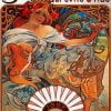 Biscuits Lefevre Utile Alphonse Mucha paint by numbers