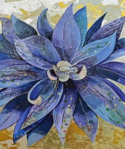 Blue Dahlia Flower Paint By Number