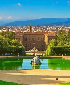 Boboli Gardens In Italy Paint By Number