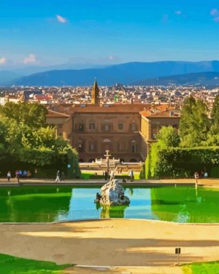 Boboli Gardens In Italy Paint By Number