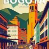 Bogota Colombia Poster Paint By Number