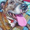 Brindle Pitbull Art Paint By Numbers