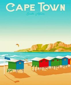 Cape Town Beach Paint By Number