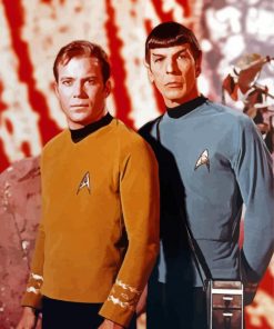 Captain Kirk Spock Paint By Number