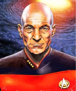 Captain Picard Art Paint By Number