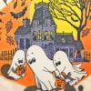 Cartoon Halloween Ghosts Paint By Numbers
