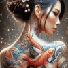 Chinese Tattooed Girl paint by numbers